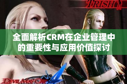 全面解析CRM在企业管理中的重要性与应用价值探讨