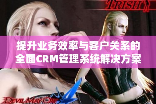 提升业务效率与客户关系的全面CRM管理系统解决方案