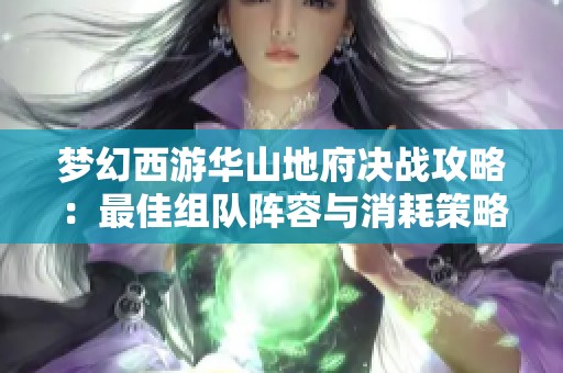 梦幻西游华山地府决战攻略：最佳组队阵容与消耗策略解析