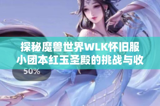 探秘魔兽世界WLK怀旧服小团本红玉圣殿的挑战与收获