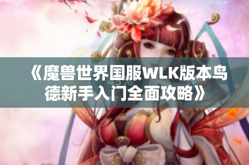 《魔兽世界国服WLK版本鸟德新手入门全面攻略》