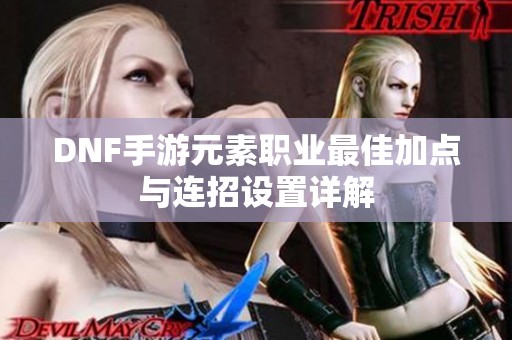 DNF手游元素职业最佳加点与连招设置详解