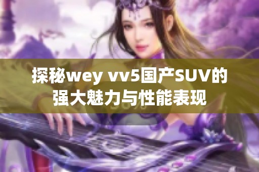 探秘wey vv5国产SUV的强大魅力与性能表现