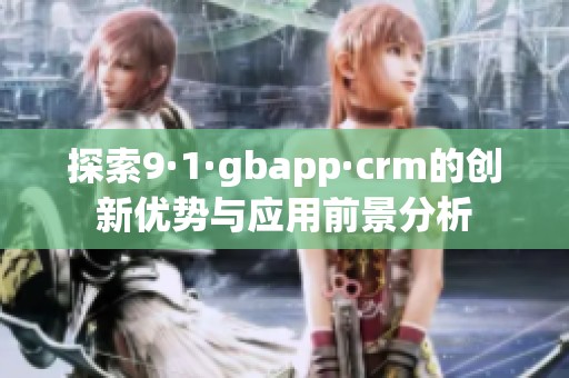 探索9·1·gbapp·crm的创新优势与应用前景分析