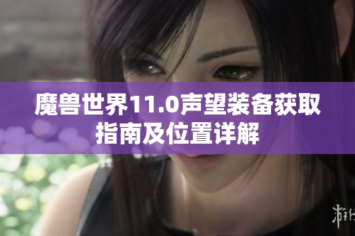 魔兽世界11.0声望装备获取指南及位置详解