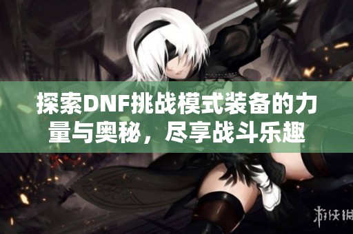 探索DNF挑战模式装备的力量与奥秘，尽享战斗乐趣