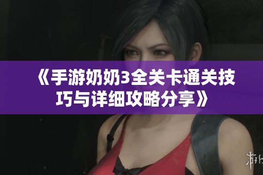 《手游奶奶3全关卡通关技巧与详细攻略分享》