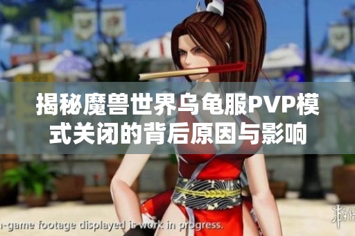 揭秘魔兽世界乌龟服PVP模式关闭的背后原因与影响