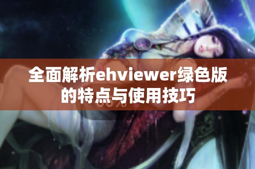 全面解析ehviewer绿色版的特点与使用技巧