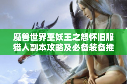 魔兽世界巫妖王之怒怀旧服猎人副本攻略及必备装备推荐