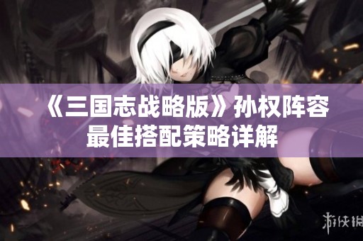 《三国志战略版》孙权阵容最佳搭配策略详解