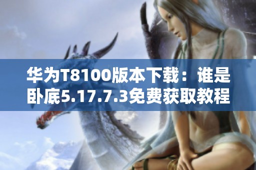 华为T8100版本下载：谁是卧底5.17.7.3免费获取教程