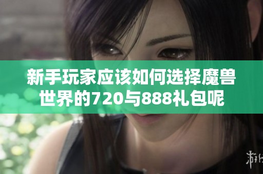 新手玩家应该如何选择魔兽世界的720与888礼包呢