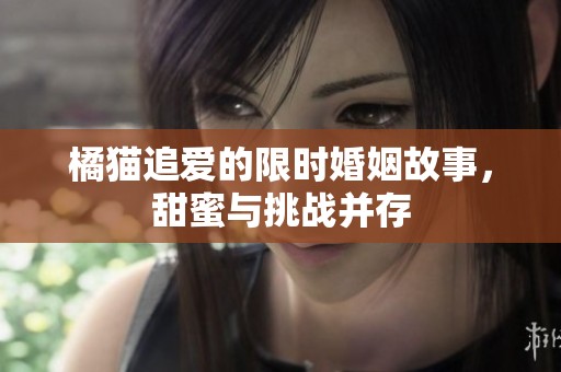 橘猫追爱的限时婚姻故事，甜蜜与挑战并存