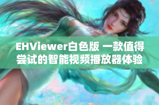 EHViewer白色版 一款值得尝试的智能视频播放器体验分享