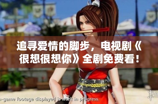 追寻爱情的脚步，电视剧《很想很想你》全剧免费看！