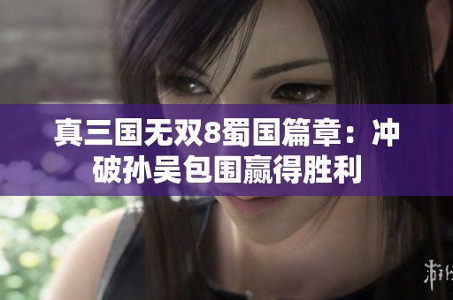 真三国无双8蜀国篇章：冲破孙吴包围赢得胜利
