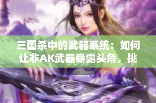 三国杀中的武器系统：如何让非AK武器崭露头角，挑战第一的位置