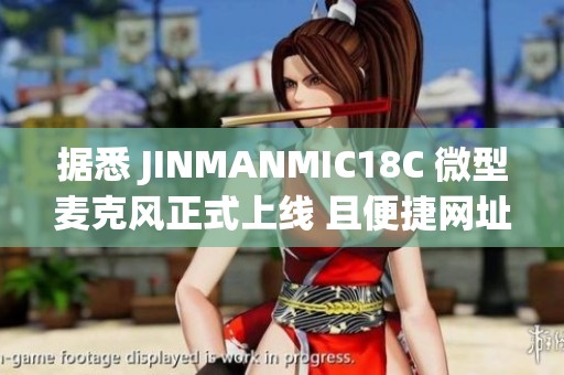 据悉 JINMANMIC18C 微型麦克风正式上线 且便捷网址已开放服务