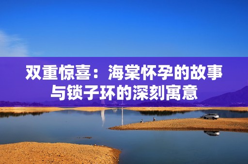 双重惊喜：海棠怀孕的故事与锁子环的深刻寓意