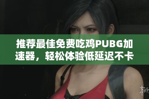 推荐最佳免费吃鸡PUBG加速器，轻松体验低延迟不卡顿的畅快游戏体验