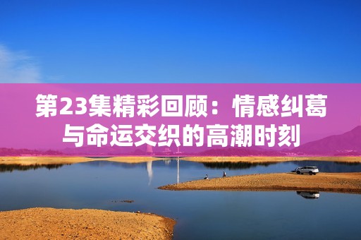 第23集精彩回顾：情感纠葛与命运交织的高潮时刻