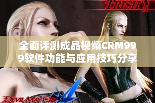 全面评测成品视频CRM999软件功能与应用技巧分享