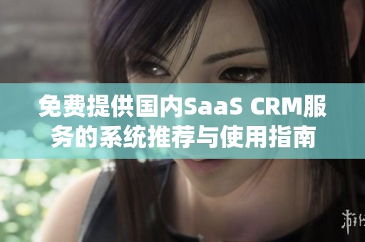 免费提供国内SaaS CRM服务的系统推荐与使用指南