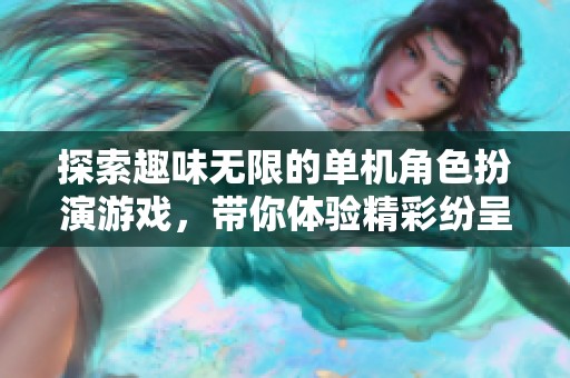 探索趣味无限的单机角色扮演游戏，带你体验精彩纷呈的虚拟世界