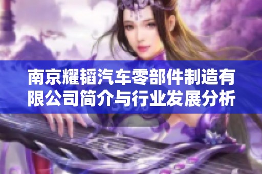 南京耀韬汽车零部件制造有限公司简介与行业发展分析