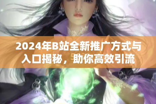 2024年B站全新推广方式与入口揭秘，助你高效引流