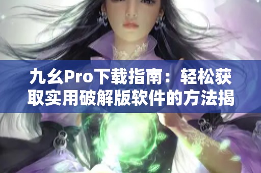 九幺Pro下载指南：轻松获取实用破解版软件的方法揭秘