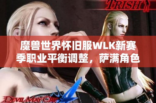 魔兽世界怀旧服WLK新赛季职业平衡调整，萨满角色将大幅缩水