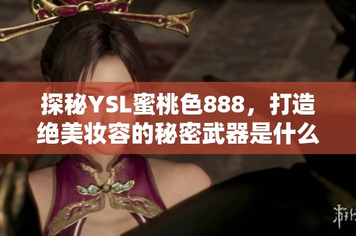 探秘YSL蜜桃色888，打造绝美妆容的秘密武器是什么？